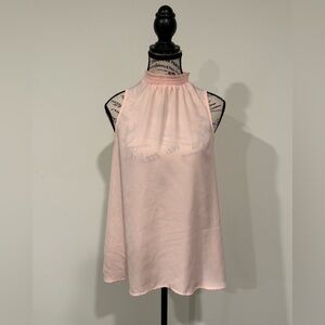 Elle Women's Pink Halter Top Blouse, Small